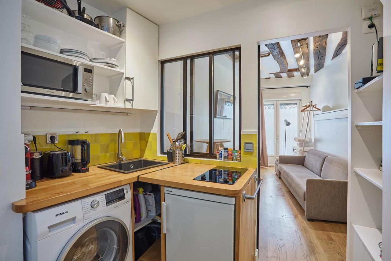 Ferienwohnung Studio Le Marais Renove / Paris Historique Exterior foto