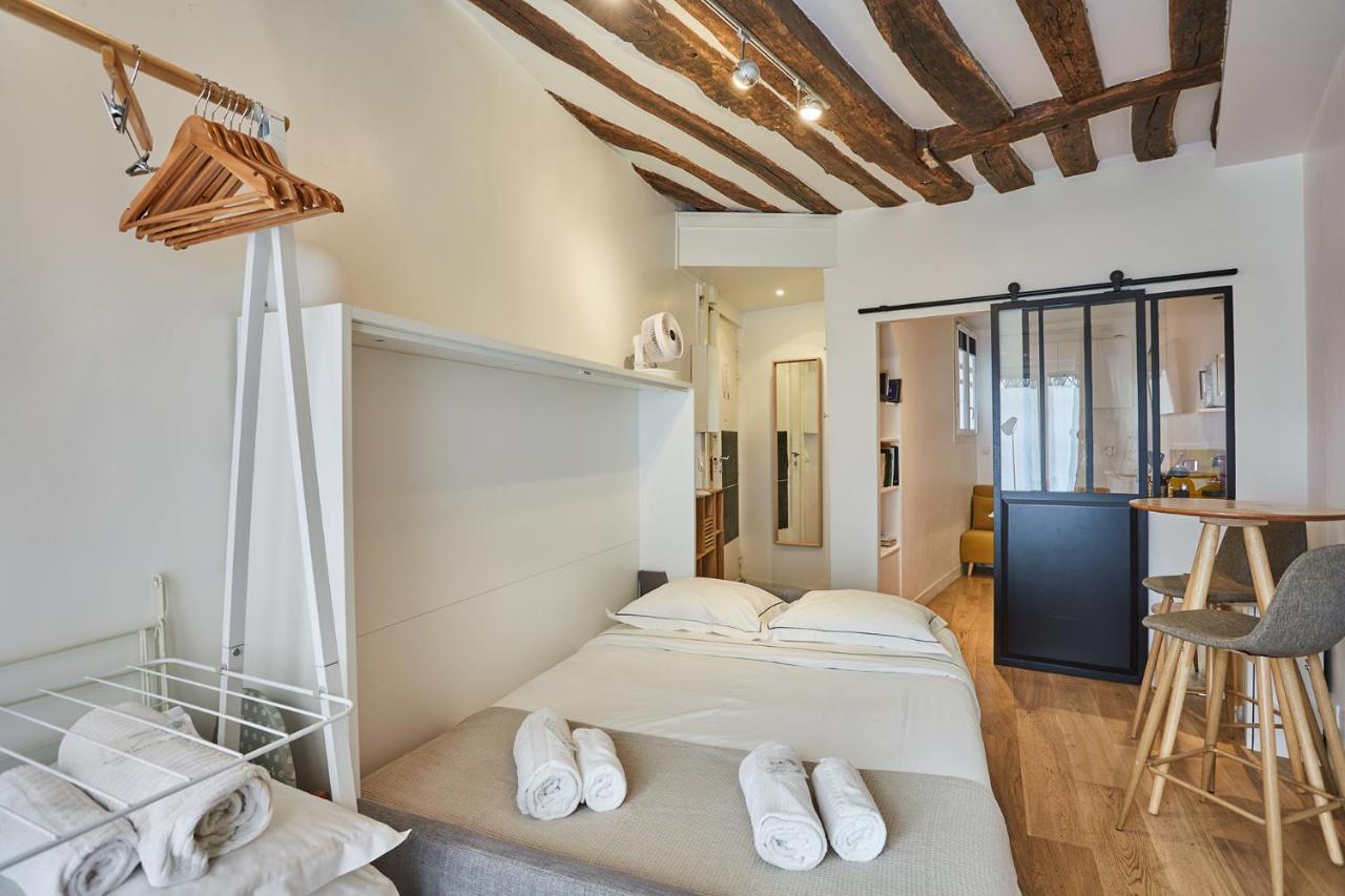 Ferienwohnung Studio Le Marais Renove / Paris Historique Exterior foto